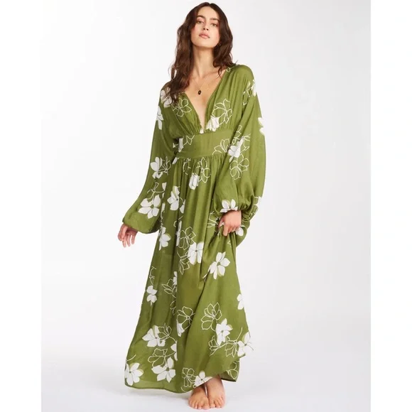 Billabong Floral Maxi Dress Night Bloom - Picture 8 of 14